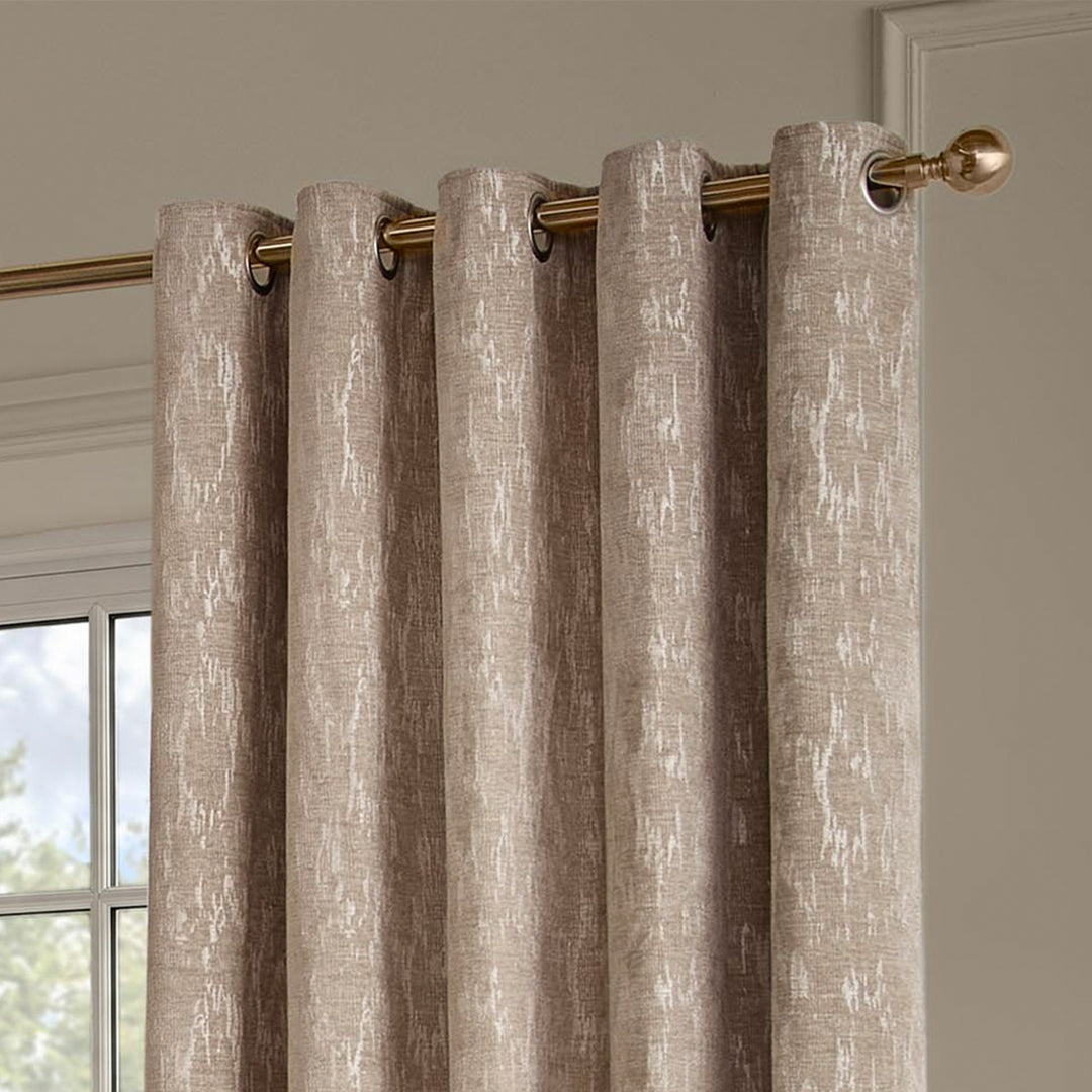 Aurelio Chenille 229x229 Eyelet Curtains Mink - image 3