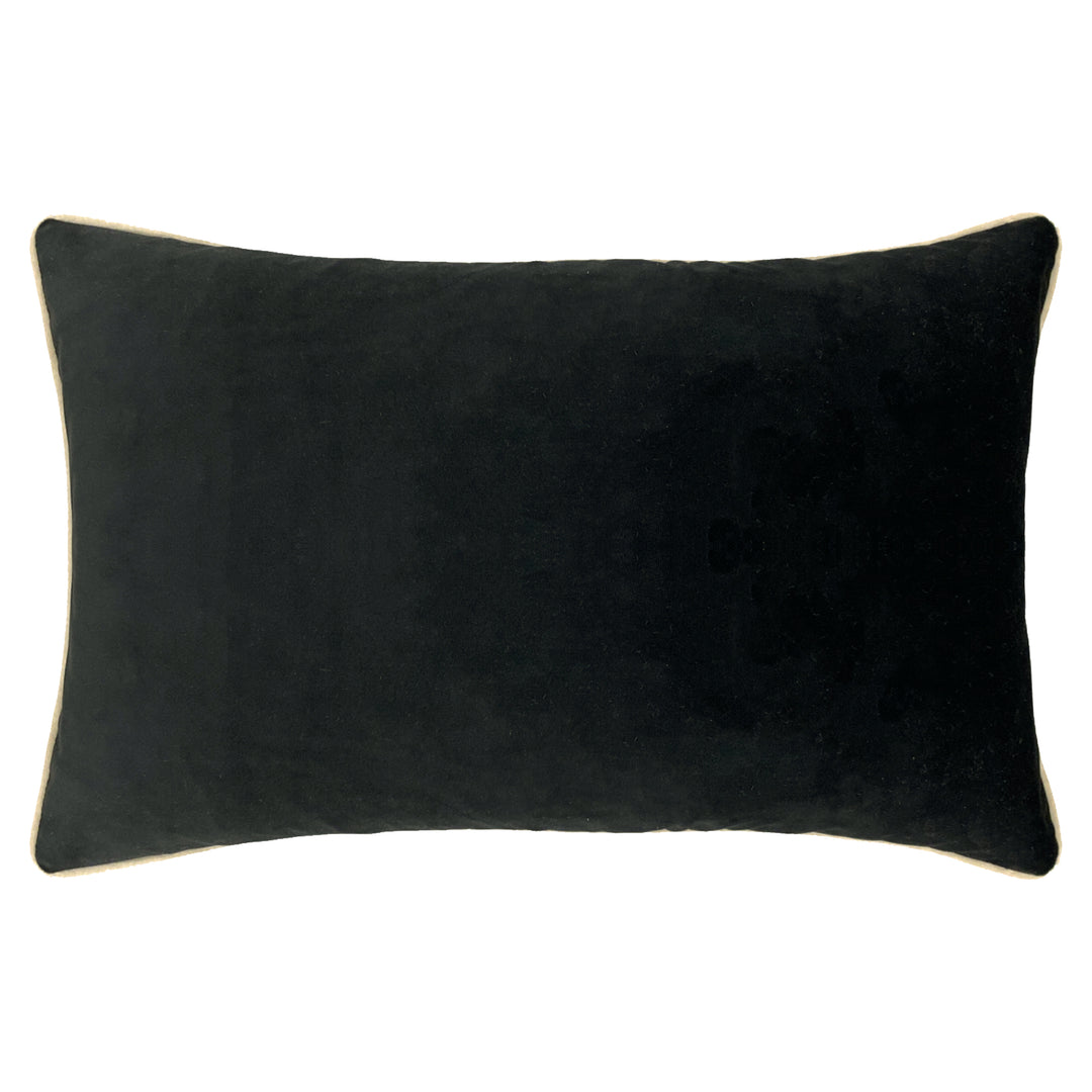 AURORA 30X50 CUSHION CASE BLUSH/BLACK