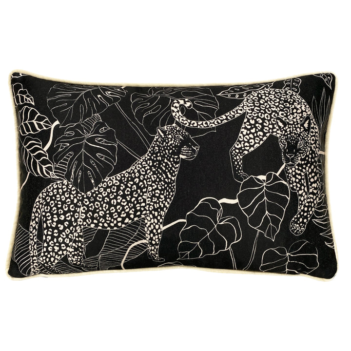 AURORA 30X50 CUSHION CASE BLUSH/BLACK