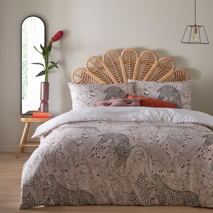 Aurora Super King Duvet Set Blush