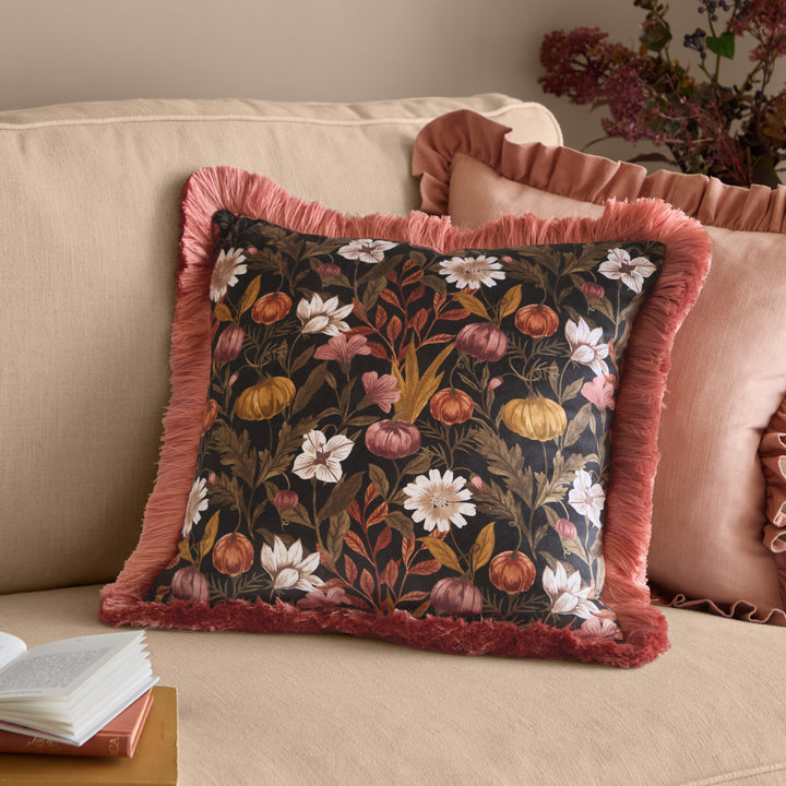 Autumn Garden 45x45 Cushion Case Burnished Rose/Moss