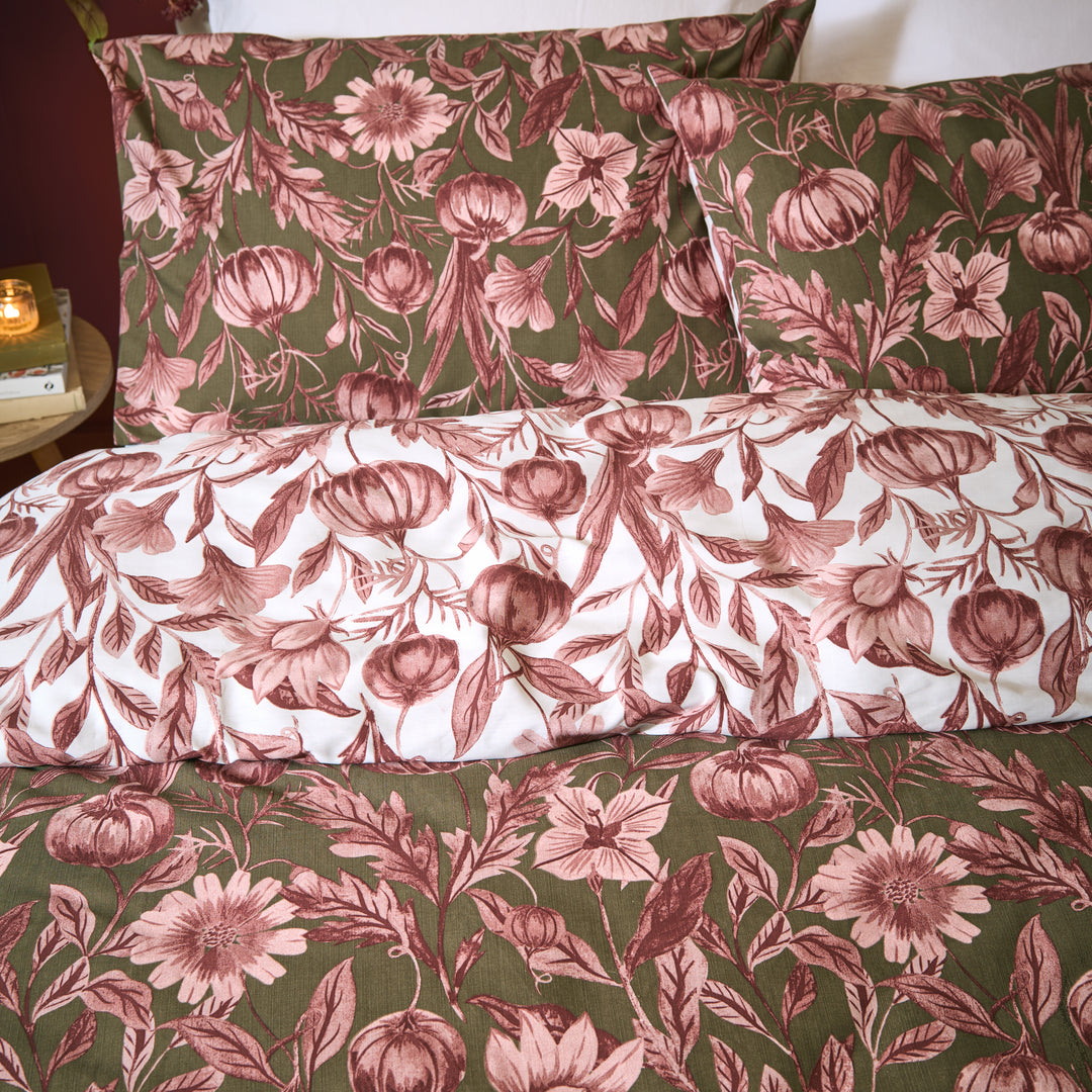 Autumn Garden Duvet Set Single Duvet Set Rose - image 2