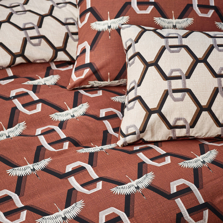 Avalon Super King Duvet Set Brick - image 2