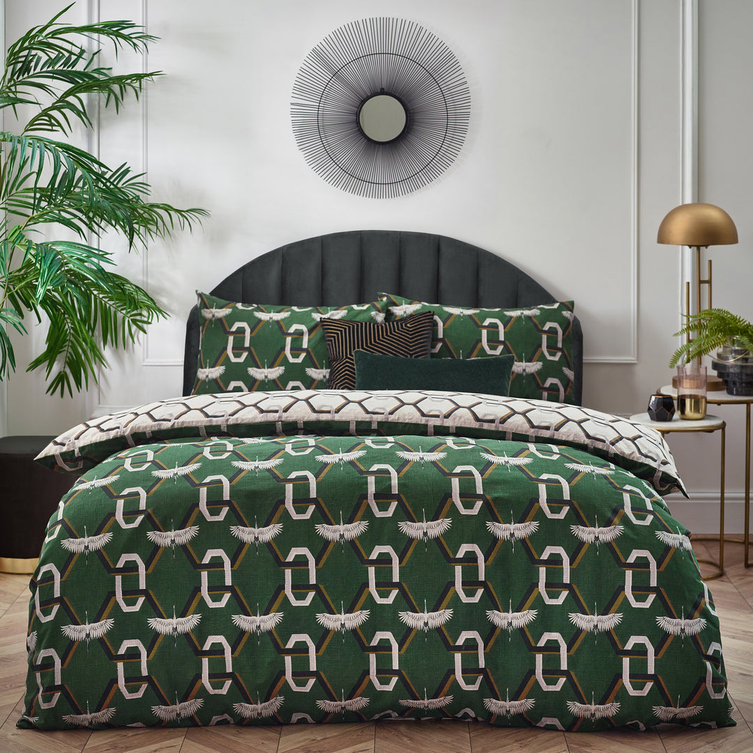Avalon Super King Duvet Set Green