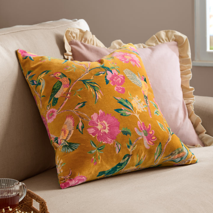 Aviary 50x50 Cushion Case Gold