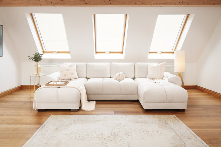 Azzuro Sofa Cream U Shape Corner