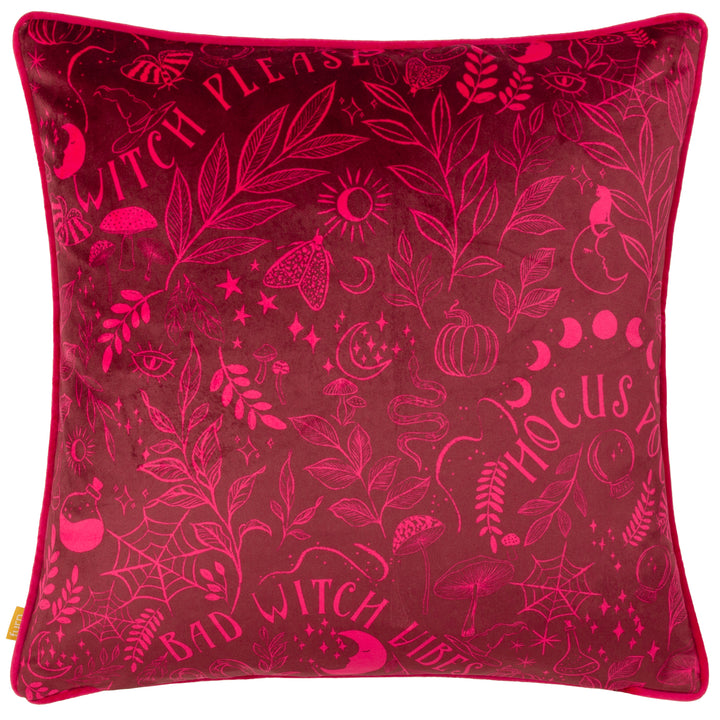 BAD WITCH VIBES 43X43 CUSHION CASE PUMPKIN