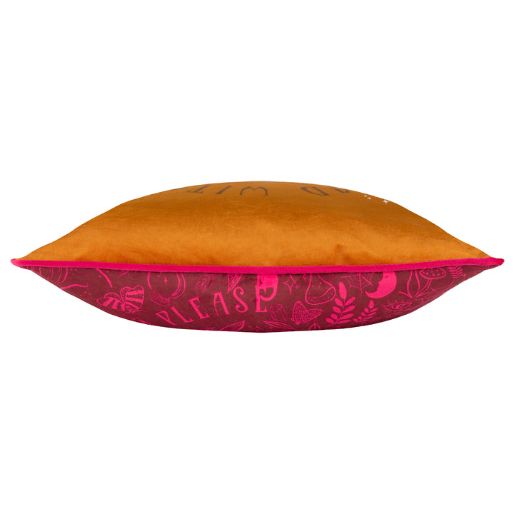 BAD WITCH VIBES 43X43 CUSHION CASE PUMPKIN