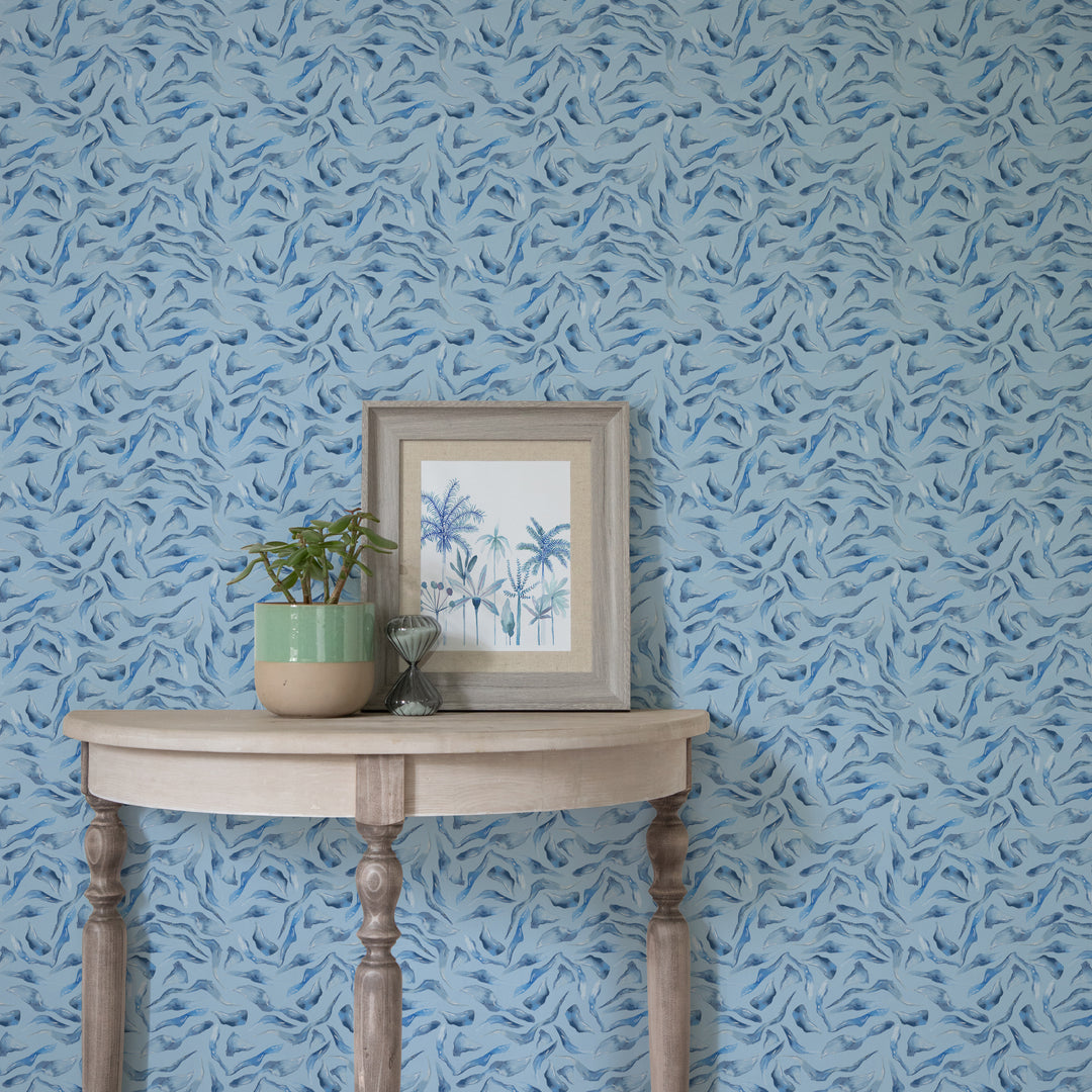 Balaya Wallpaper Cobalt Sample
