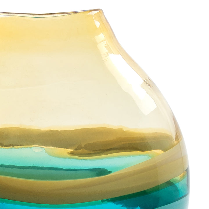 BALIN GLASS VASE AQUA