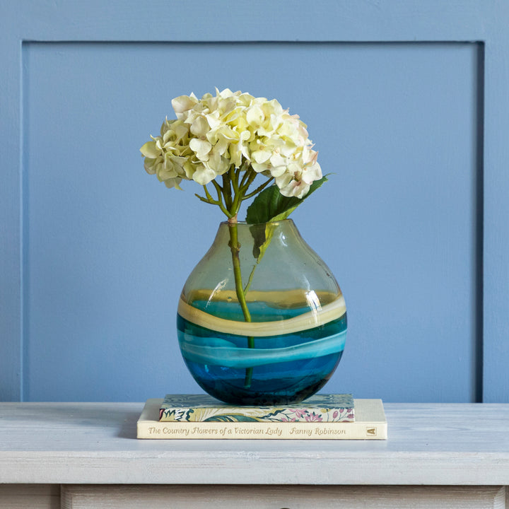 BALIN GLASS VASE AQUA