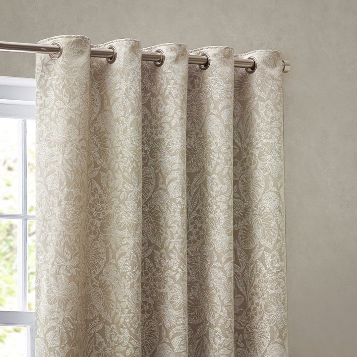 BALI 228X137 EYELET CURTAINS NATURAL