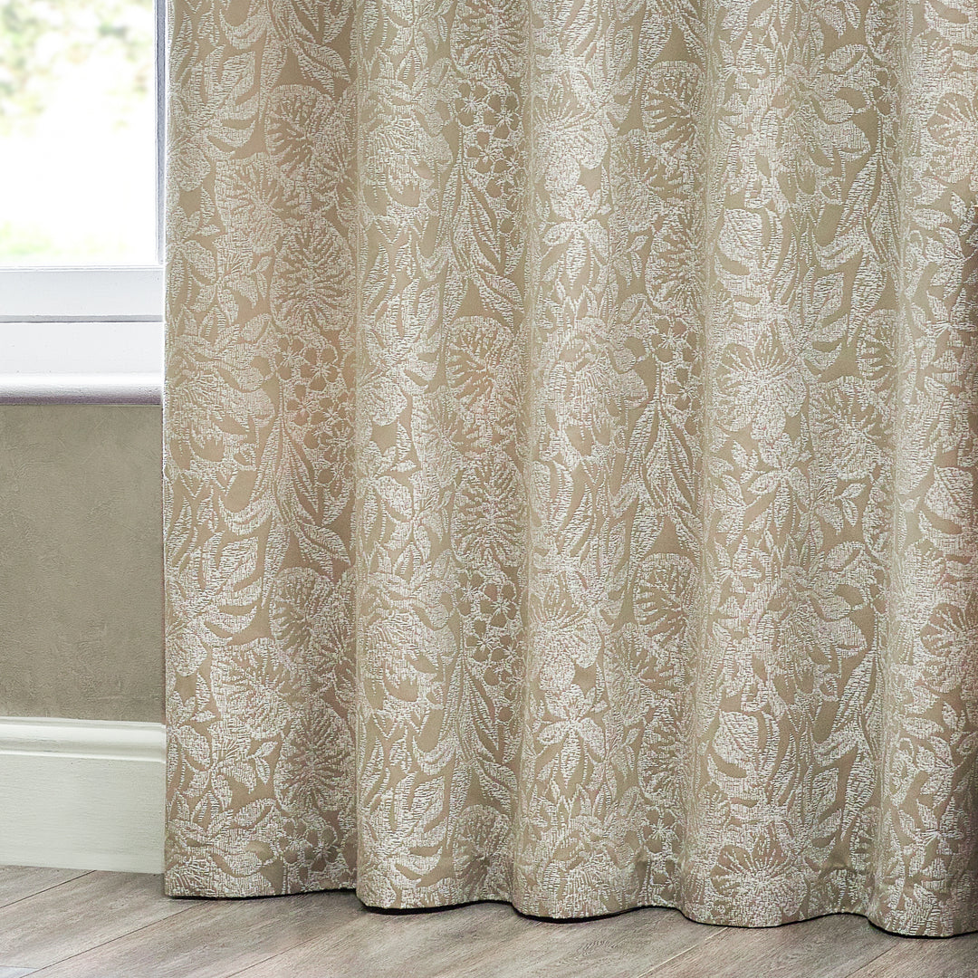 BALI 228X137 EYELET CURTAINS NATURAL