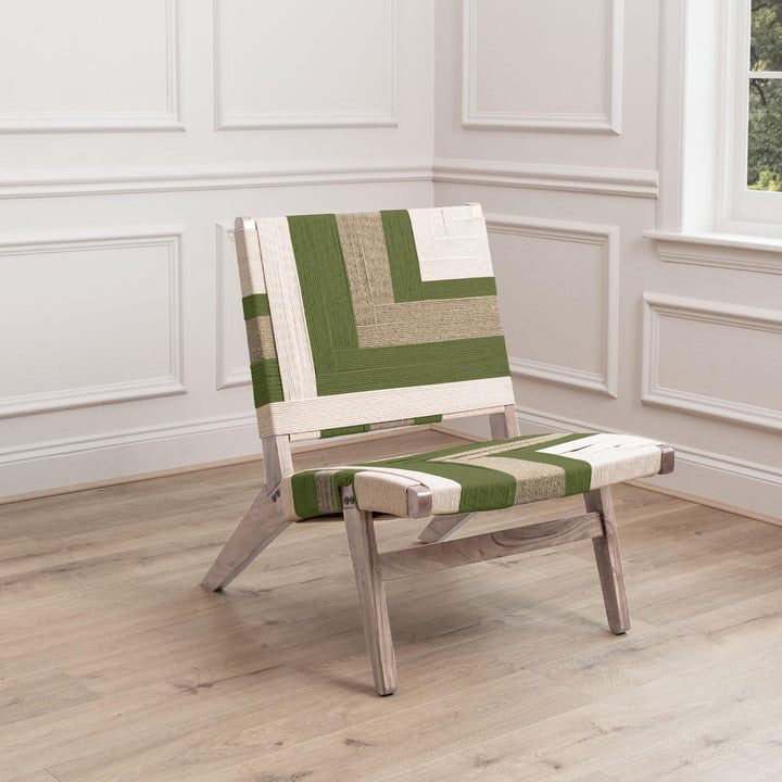 BALLARI WOVEN CHAIR OLIVE KILM