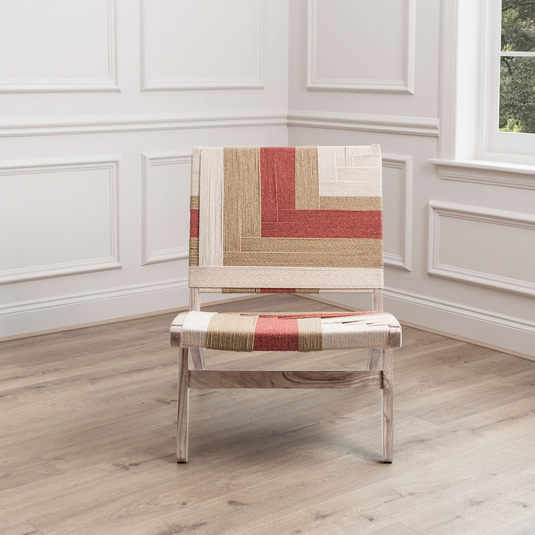 BALLARI WOVEN CHAIR ROSE KILM