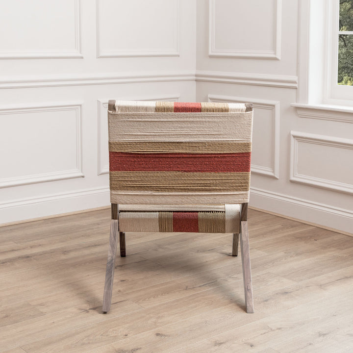 BALLARI WOVEN CHAIR ROSE KILM