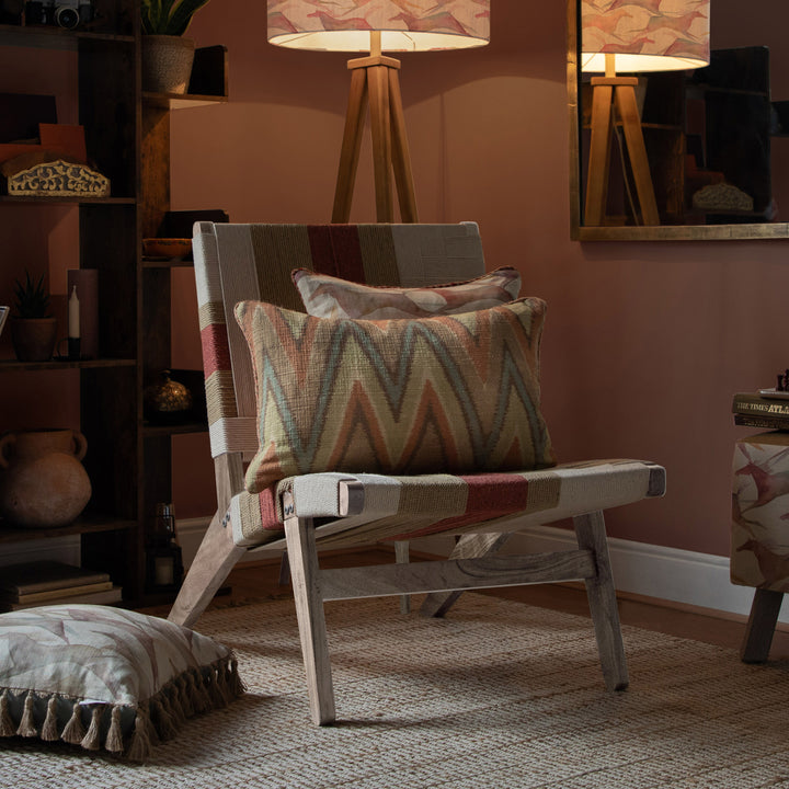 BALLARI WOVEN CHAIR ROSE KILM