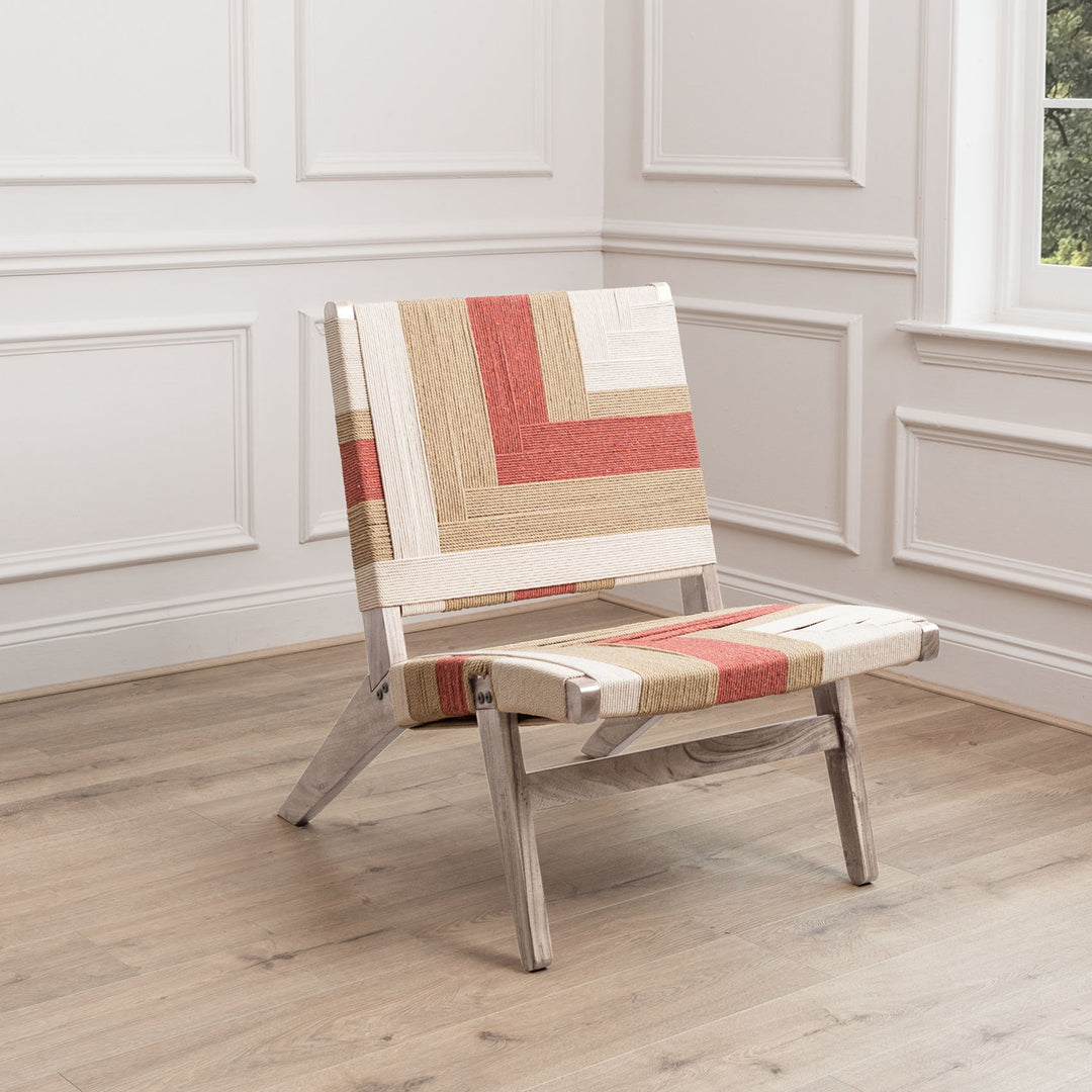 BALLARI WOVEN CHAIR ROSE KILM