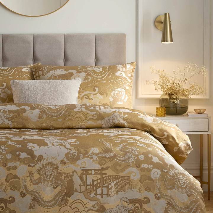 Baransu Super King Duvet Set Gold - image 2