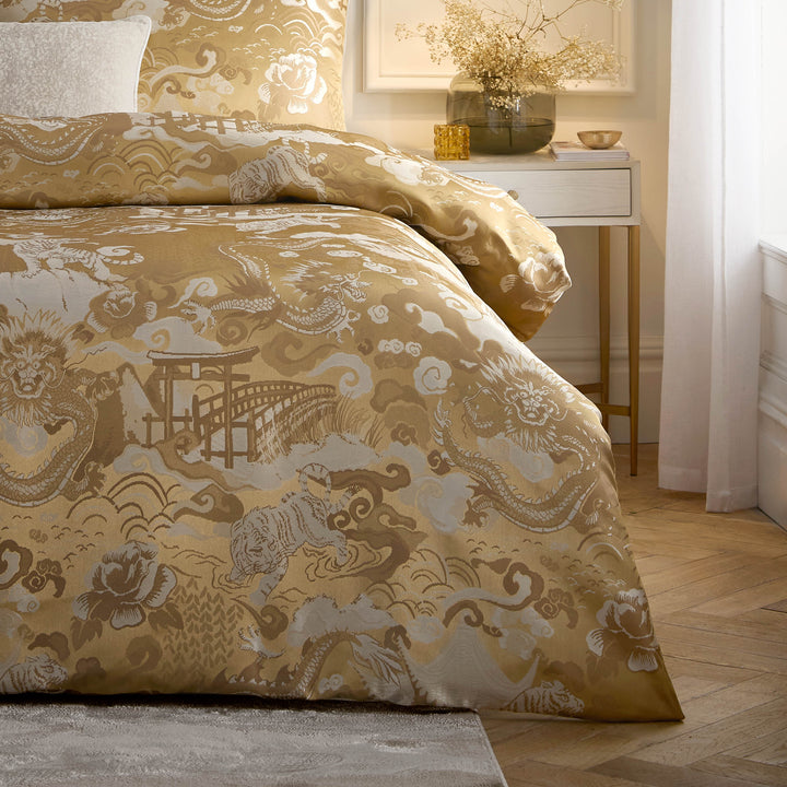 Baransu Super King Duvet Set Gold - image 4