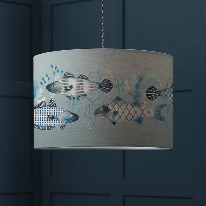 BARBEAU EVA 52X29CM LAMPSHADE SEAFOAM