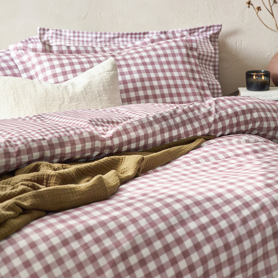Barton Single Duvet Set Berry - image 2