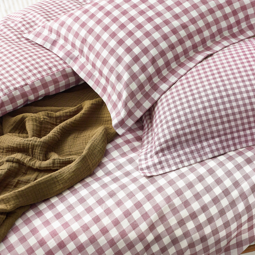 Barton Single Duvet Set Berry - image 3
