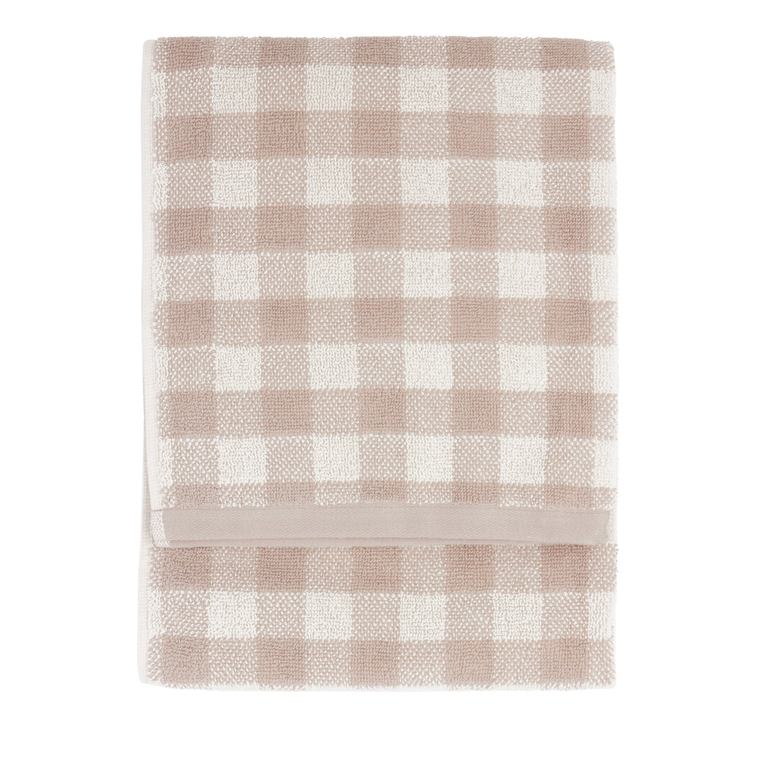 Barton Check 50x100cm Hand Towel Towel Natural - image 2