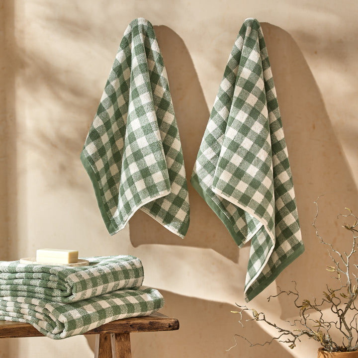 Barton Check 70x130cm Bath Towel Towel Forest - image 4