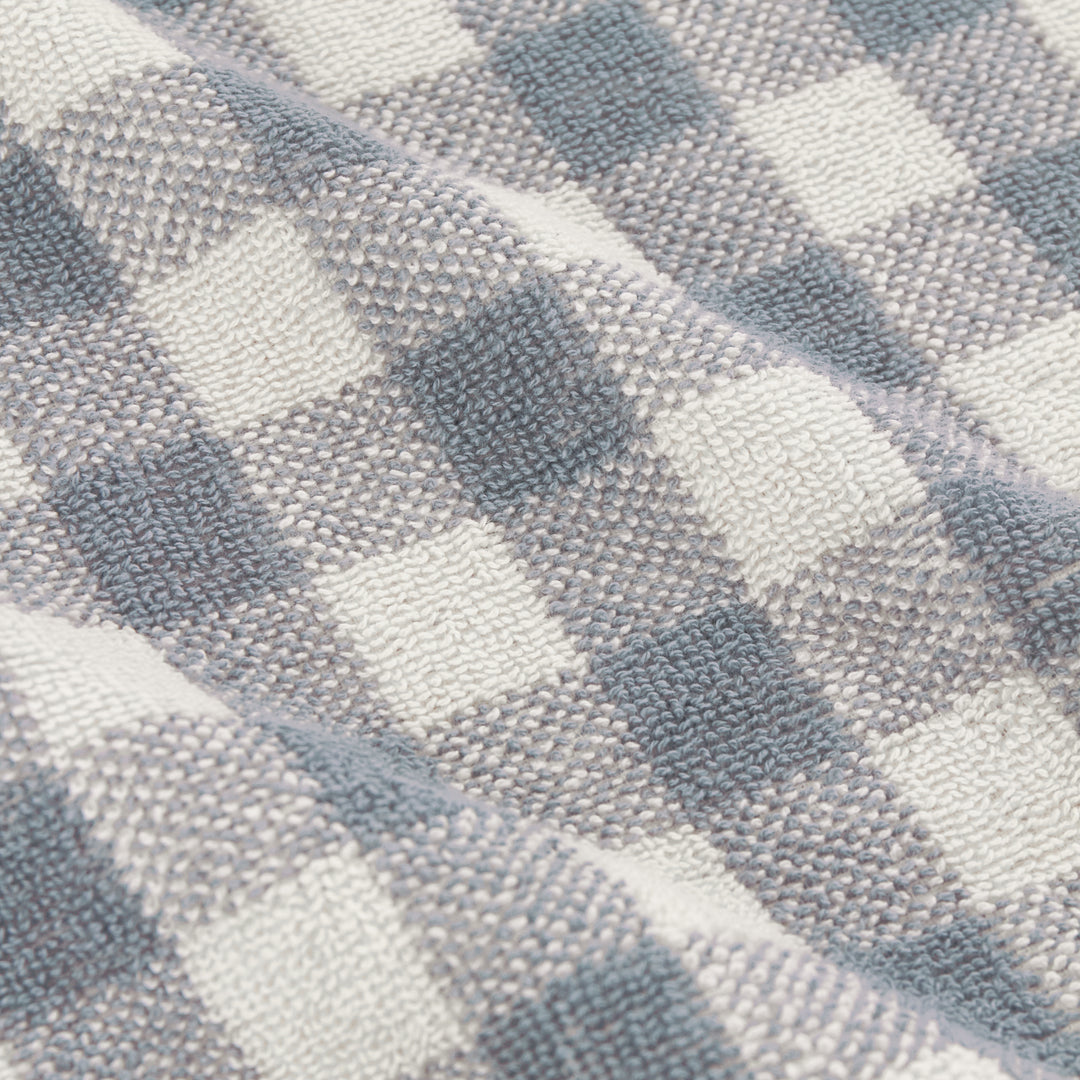 Barton Check 100x150cm Bath Sheet Towel Denim Blue - image 3