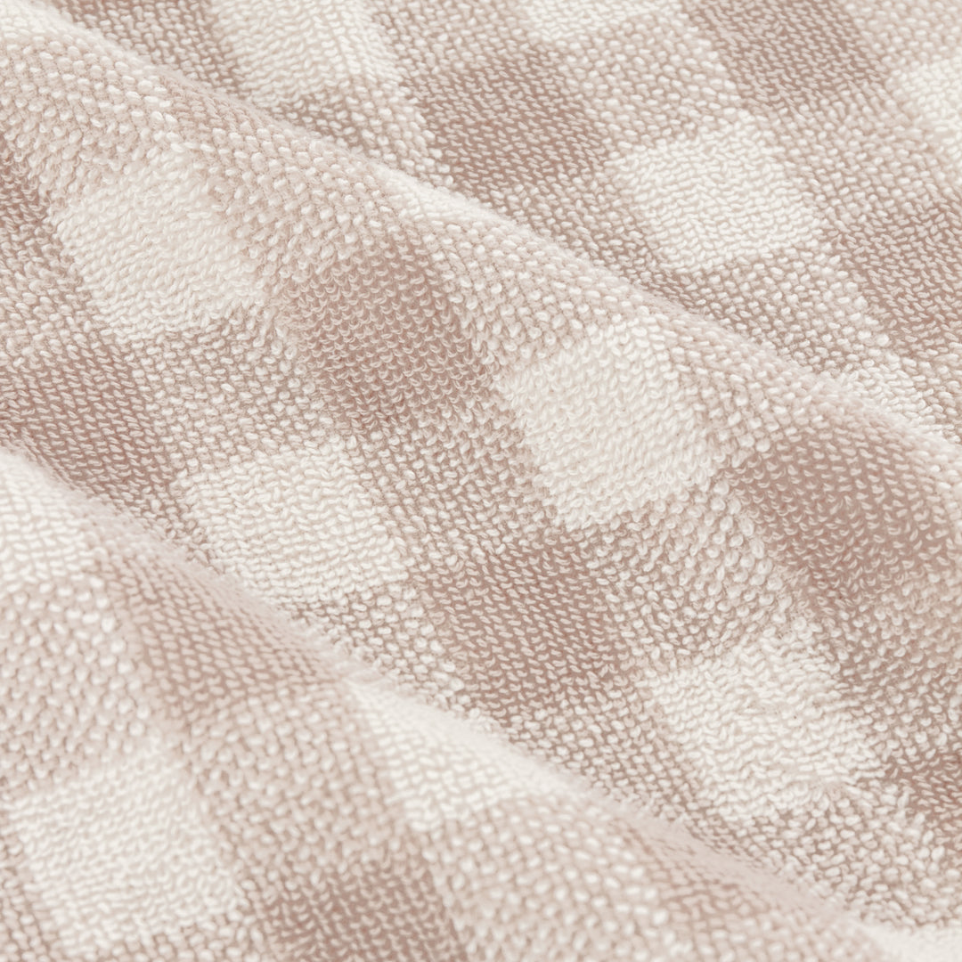 Barton Check 100x150cm Bath Sheet Towel Natural - image 3