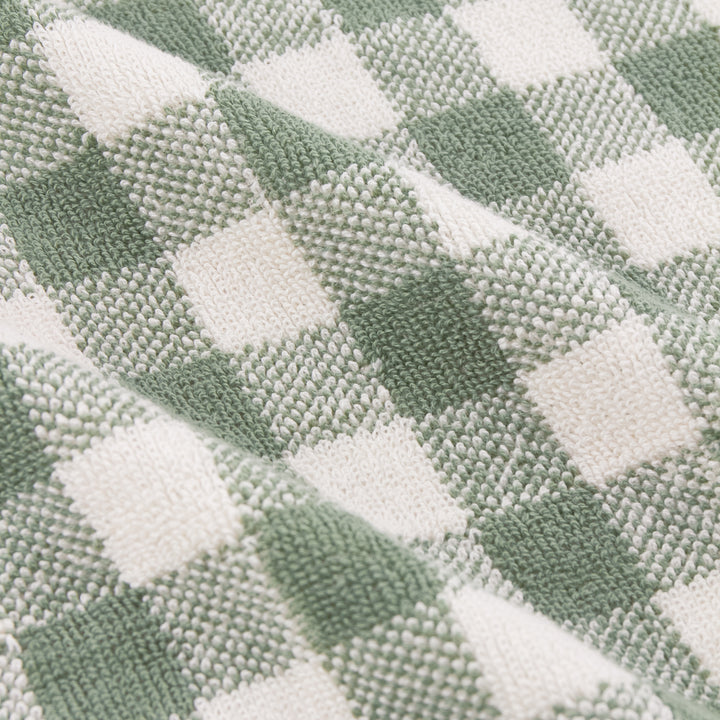 Barton Check 100x180cm XL Bath Sheet Towel Forest - image 3