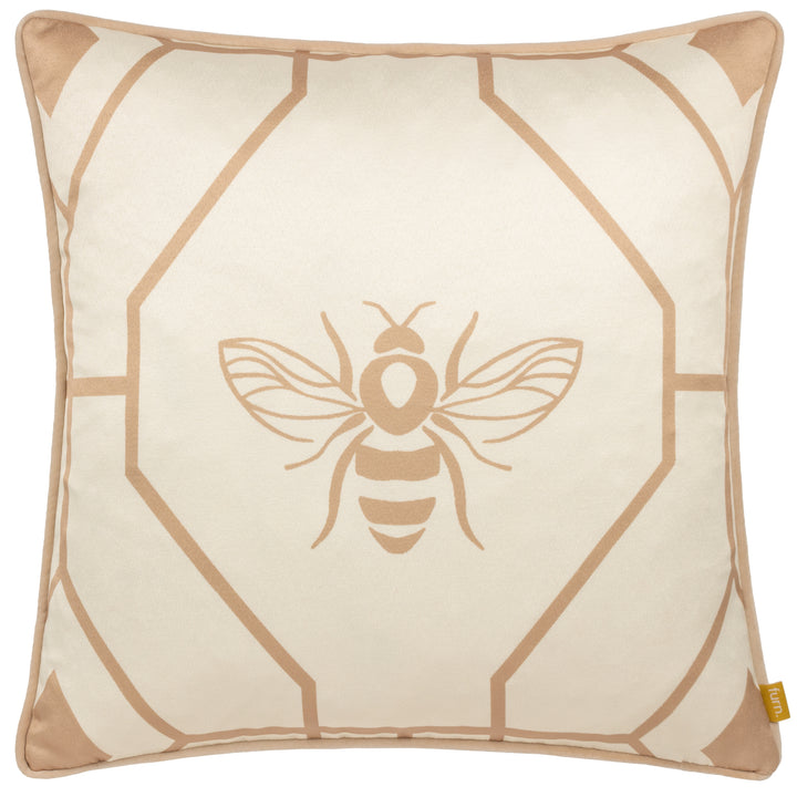 BEE DECO 43X43 CUSHION CASE CHAMPAGNE