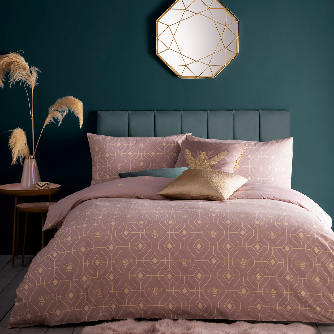 Bee Deco Sks Duvet Set Blush