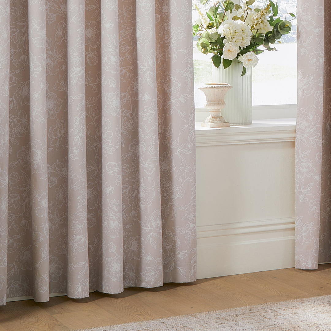 BELLA 168X229 EYELET CURTAINS NATURAL