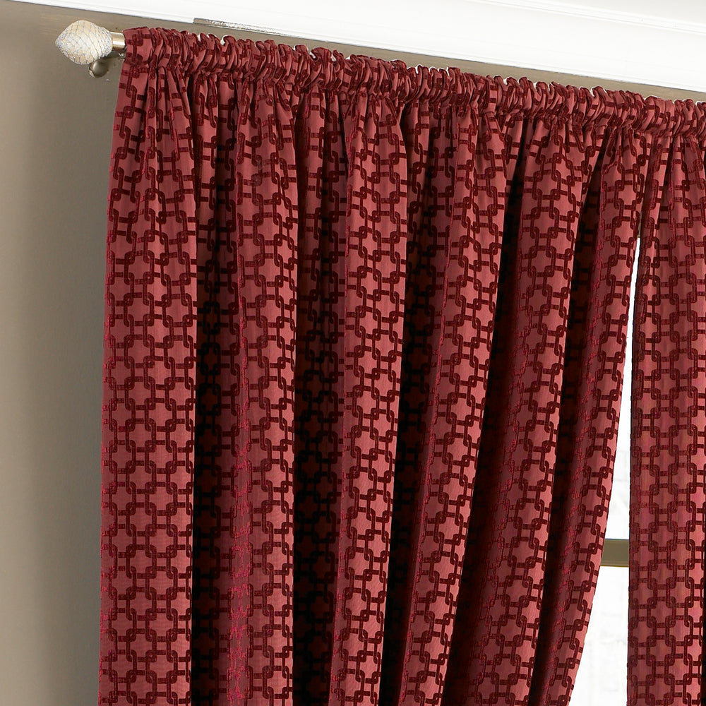 Belmont 229x229 Pencil Pleat Curtains Claret - image 2