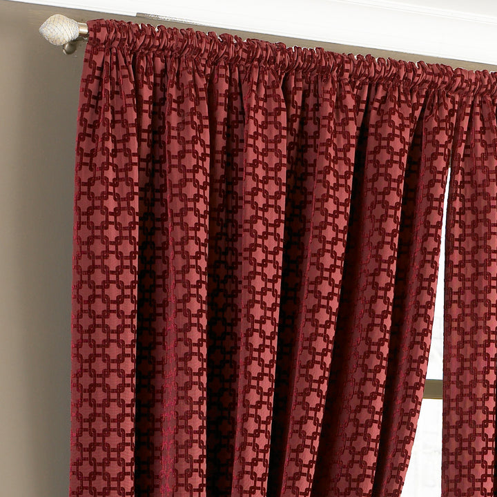 Belmont 229x229 Pencil Pleat Curtains Claret - image 2