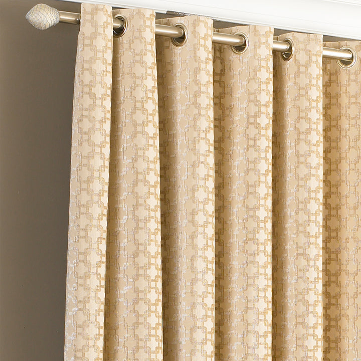 Belmont 168x183 Ring Top Curtains Beige - image 2