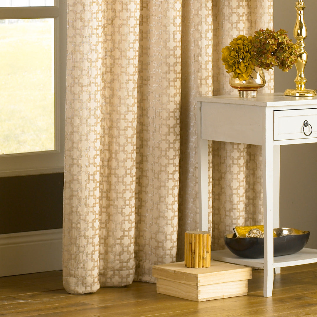 Belmont 168x183 Ring Top Curtains Beige - image 3
