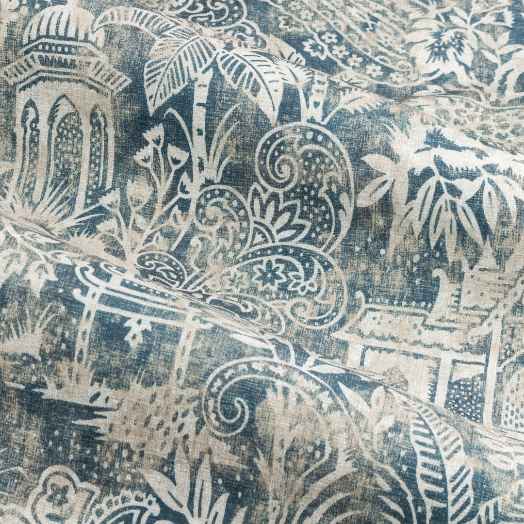 BENGAL 228X137 EYELET CURTAINS WEDGEWOOD