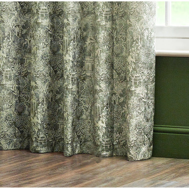 BENGAL 167X228 EYELET CURTAINS SAGE