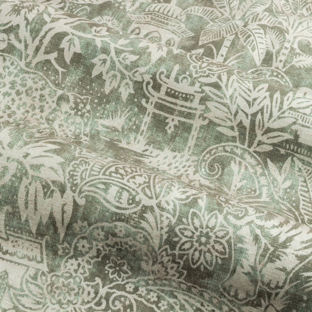 BENGAL 167X228 EYELET CURTAINS SAGE
