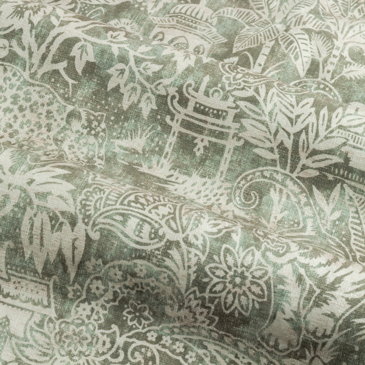 BENGAL 167X228 EYELET CURTAINS SAGE