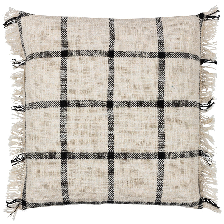 BENI 45X45 CUSHION CASE NATURAL/BLACK