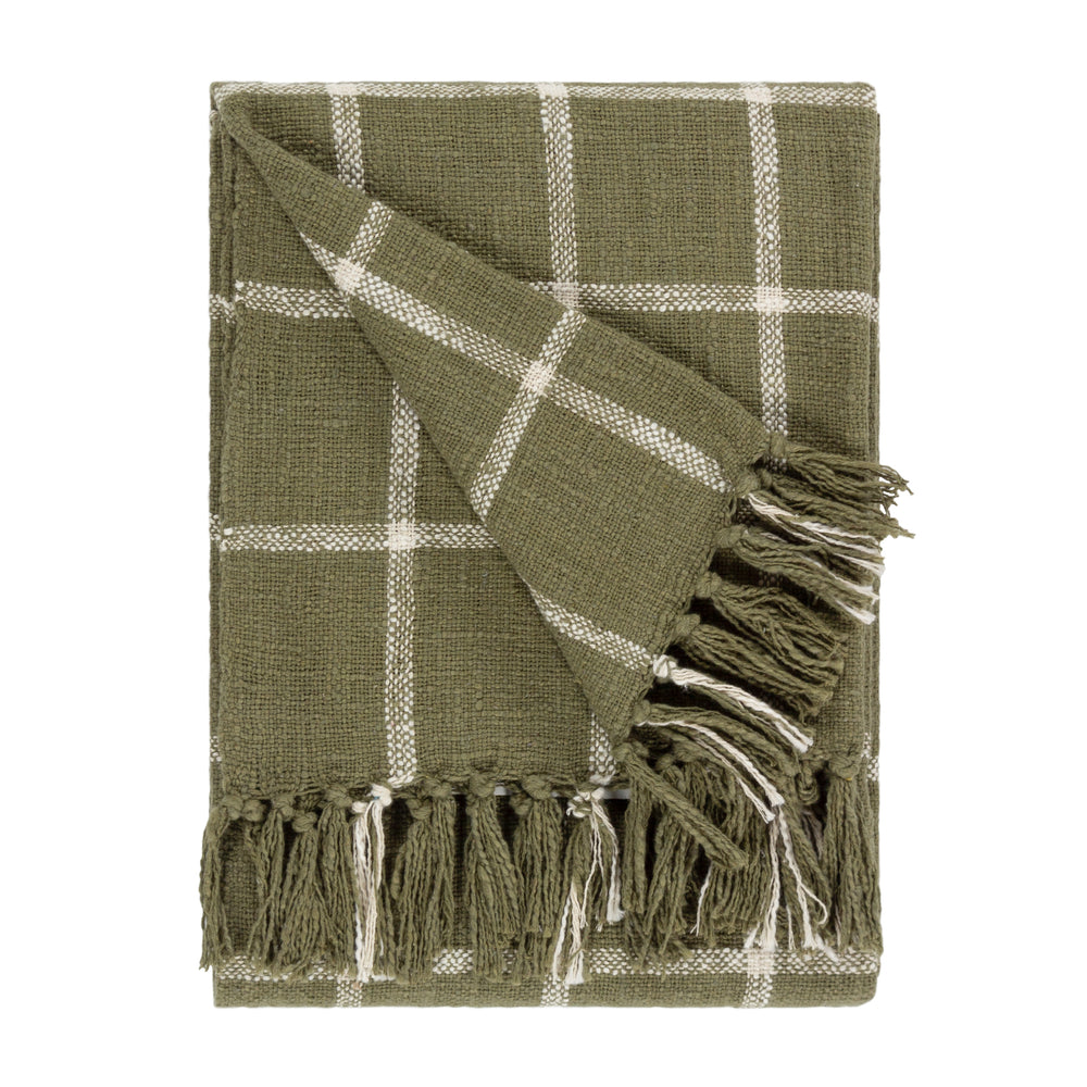 Beni 130x180 Throw Moss/Natural - image 2