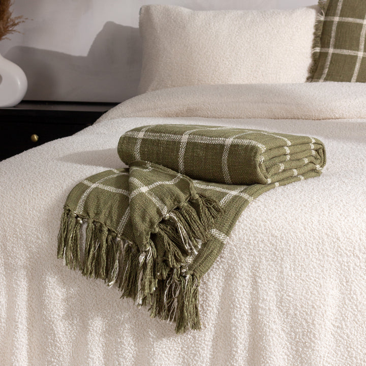 Beni 130x180 Throw Moss/Natural