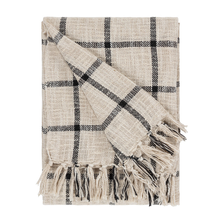 Beni 130x180 Throw Natural/Black - image 2