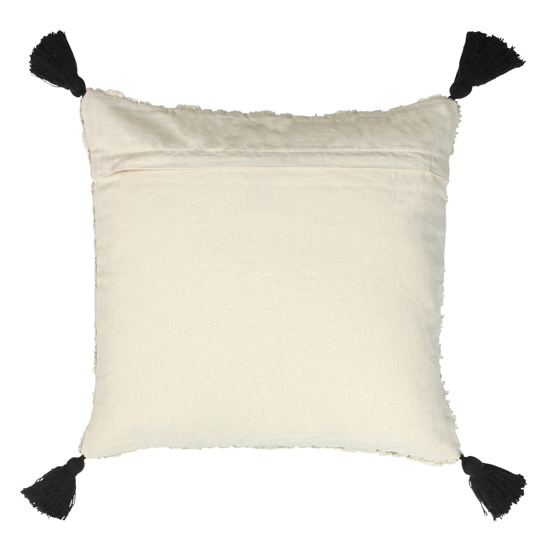 BERBERA 45X45 CUSHION COVER NATURAL/BLACK