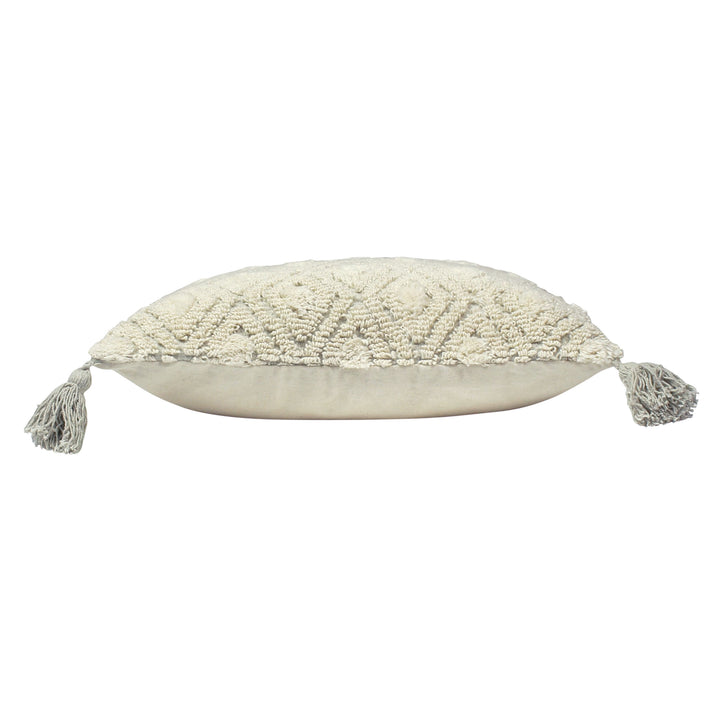 BERBERA 45X45 CUSHION COVER NATURAL/TAUPE
