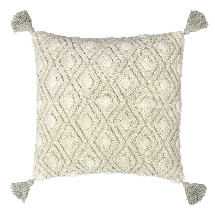 BERBERA 45X45 CUSHION COVER NATURAL/TAUPE